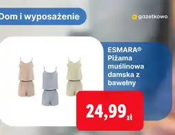 Lidl ESMARA® Piżama muślinowa damska z bawełny oferta