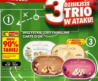 Biedronka Lody Familijne Carte D'Or oferta