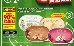Biedronka Wszystkie lody familijne Carte d'or oferta