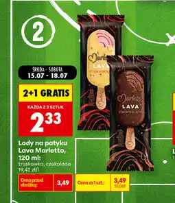 Biedronka Lody na patyku Lava Marletto oferta