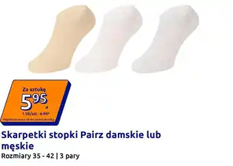 Action Skarpetki stopki Pairz damskie lub męskie oferta
