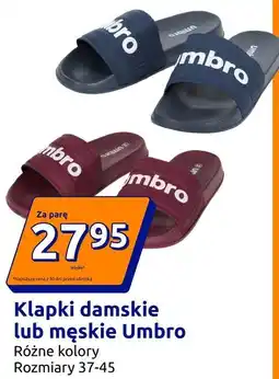 Action Klapki damskie lub męskie Umbro oferta