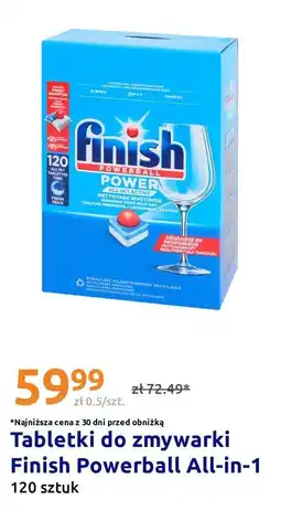Action Tabletki do zmywarki Finish Powerball All-in-1 oferta