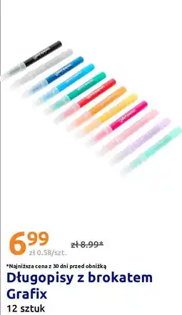 Action Długopisy z brokatem Grafix oferta