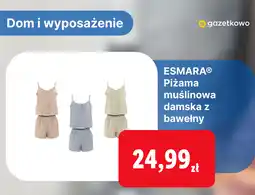 Lidl ESMARA Piżama muślinowa damska z bawełny oferta