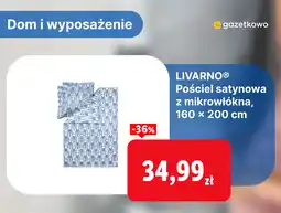 Lidl LIVARNO Pościel satynowa z mikrowłókna, 140 × 200 cm oferta