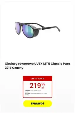 Media Expert Okulary rowerowe UVEX MTN Classic Pure 2215 Czarny oferta