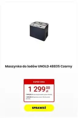 Media Expert Maszynka do lodów UNOLD 48835 Czarny oferta