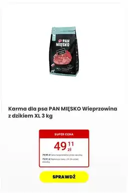 Media Expert Karma dla psa PAN MIĘSKO Wieprzowina z dzikiem XL oferta