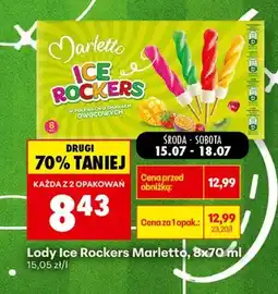 Biedronka Lody Ice Rockers Marletto 8-pak oferta
