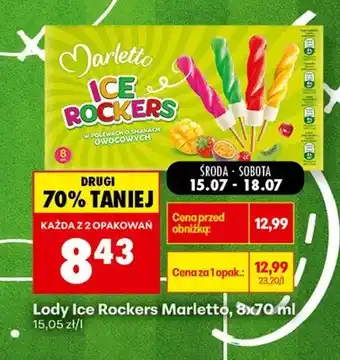 Biedronka Lody Ice Rockers Marletto 8-pak oferta