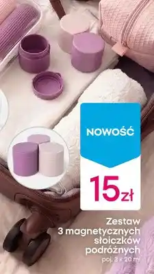 Pepco Zestaw 3 magnetycznych słoiczków podróżnych oferta