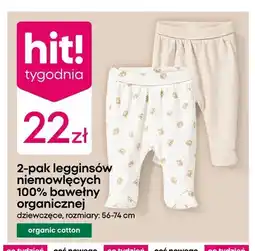Pepco Legginsy niemowlęce 2-pak 100% bawełny organicznej oferta