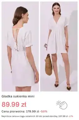 Monnari Sukienka damska gładka mini oferta