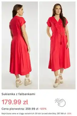 Monnari Sukienka z falbankami oferta