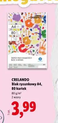 Lidl Blok rysunkowy A4 Crelando oferta