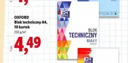 Lidl Blok techniczny A4 Oxford 10 kartek oferta