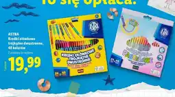 Lidl Kredki ołówkowe trójkątne dwustronne Astra oferta