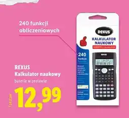 Lidl Kalkulator naukowy Rexus oferta
