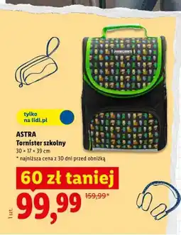 Lidl Tornister szkolny Astra oferta