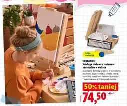 Lidl Sztaluga stołowa z zestawem akcesoriów w walizce CRELANDO oferta