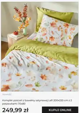 Home&You Komplet pościeli z bawełny satynowej Lefi home&you 200x220 cm z 2 poszewkami 70x80 cm oferta