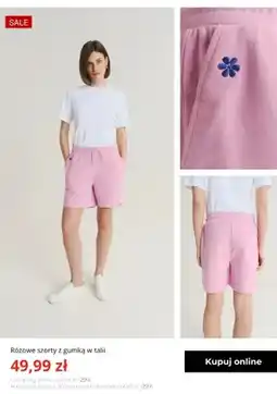 Greenpoint Szorty damskie różowe z gumką w talii Greenpoint oferta