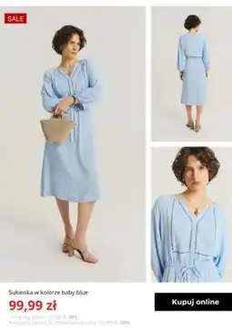 Greenpoint Sukienka damska Greenpoint baby blue oferta