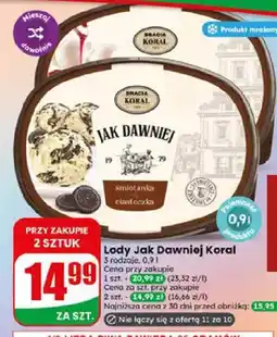Dino Lody Jak Dawniej Koral śmietanka ciasteczka oferta
