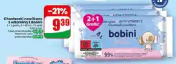 Dino Chusteczki nawilżane z witaminą E Bobini 3-pak oferta