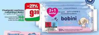 Dino Chusteczki nawilżane z witaminą E Bobini 3-pak oferta