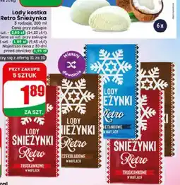 Dino Lody kostka Śnieżynka Retro czekoladowe w waflach oferta
