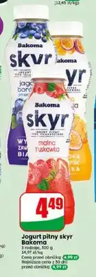 Dino Jogurt pitny Bakoma Skyr malina truskawka oferta