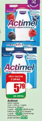 Dino Napój jogurtowy Danone Actimel owoce leśne 4-pak oferta
