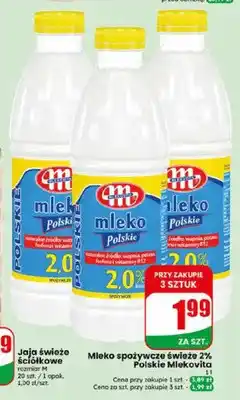 Dino Mleko spożywcze świeże 2% Polskie Mlekovita oferta