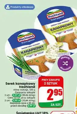 Dino Serek twarogowy kanapkowy Hochland z ogórkiem i koperkiem oferta