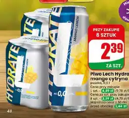 Dino Piwo bezalkoholowe Lech Hydrate mango cytryna oferta
