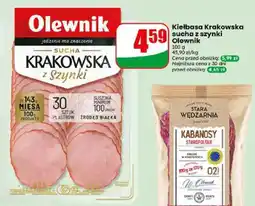 Dino Kiełbasa Krakowska sucha z szynki Olewnik oferta