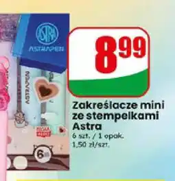 Dino Zakreślacze mini ze stempelkami Astra oferta