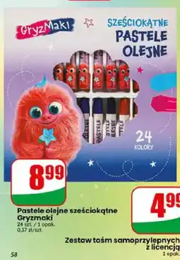 Dino Pastele olejne sześciokątne Gryzmaki oferta