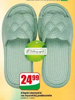Dino Klapki damskie na wysokiej podeszwie Zielony Ogród oferta