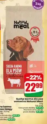 Dino Sucha karma dla psa wołowina Natural Meal oferta