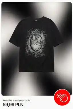 Cropp Koszulka z motywem kota Cropp oferta