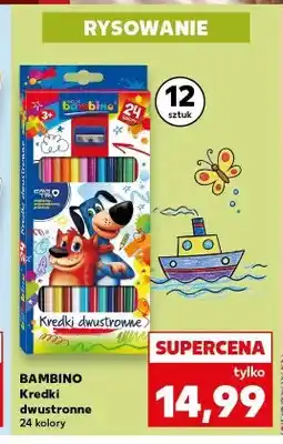 Kaufland Kredki dwustronne 24 kolory Bambino oferta