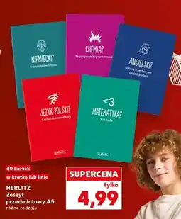 Kaufland Zeszyt przedmiotowy A5 Herlitz Matematyka oferta