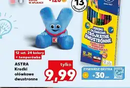Kaufland Kredki ołówkowe trójkątne dwustronne Astra oferta