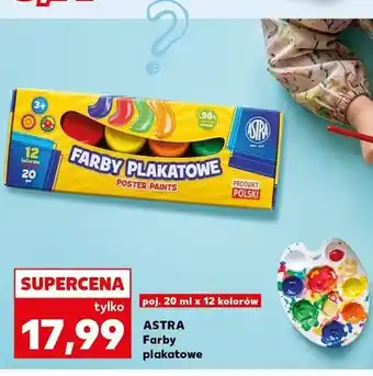 Kaufland Farby plakatowe Astra 12 kolorów oferta