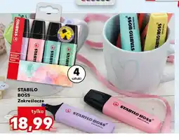 Kaufland Zakreślacze Stabilo Boss Original 4-pak oferta