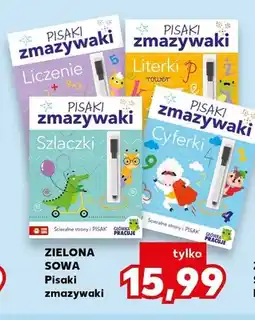 Kaufland Książka Pisaki zmazywaki Literki Zielona Sowa oferta