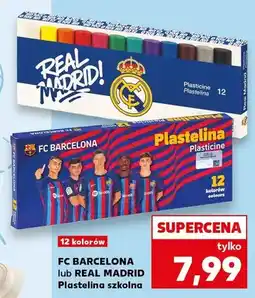 Kaufland Plastelina szkolna FC Barcelona oferta